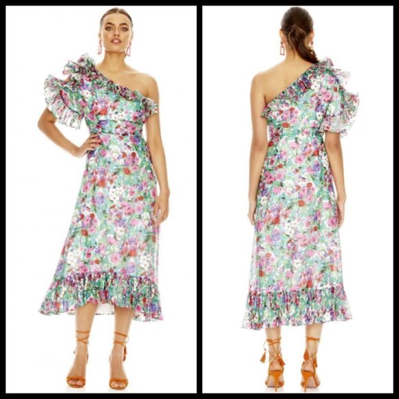 💕TALULAH💕 Better Together Midi Dress Botanical Bloom Small S NWT - Picture 4 of 16